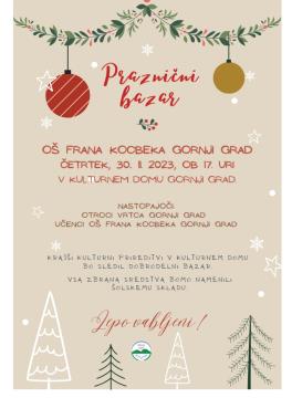 Vabilo_dobrodelni bazar_30. 11. 2023